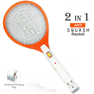 Adbeni Imported Electric Mosquito Racket | Rechargeable Bug Zapper, Fly Killer & Insect Repellent Racket for Home, Outdoor, & Travel | 3-Layer Safety Protection