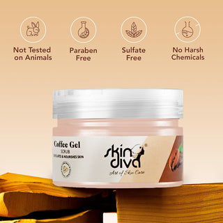 Skin Diva Coffee Face Scrub | Exfoliates & Nourishes Skin | Removes Dead Skin Cell & Prevents Skin Drying (Item Code: 489)