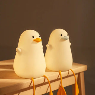 Adbeni Imported Duck Night Light | Portable USB Rechargeable Children's Lamp with Phone Holder and Tap Sensor (Item Code: 416)