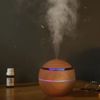 Adbeni Imported Usb Air Diffuser Water-soluble Essential Oil Ultrasonic 130ml Wood Grain Air Humidifiers (Item Code: 435)