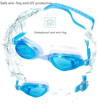 Adbeni Imported Anti-Fog Professional Swimming Goggles | Water-Resistant, Anti-Shedding Clear Sight | Perfect for Swimming Training | Comfortable, Adjustable & Leak-Proof