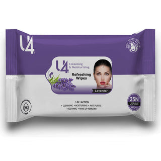 Adbeni Refreshing Facial Wipes, Cleansing, Moisturizing & Hydrating 25 Wipes in 1 Pack (Item Code: 411)