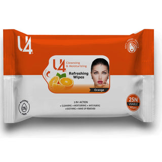 Adbeni Refreshing Facial Wipes, Cleansing, Moisturizing & Hydrating 25 Wipes in 1 Pack (Item Code: 411)