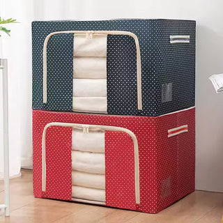 Adbeni Imported Storage Box, Foldable Clothes, Bedding Blanket Storage Organizer Bag Assorted Color 1 Pc Capacity 66L(Item Code: 413)