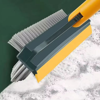 Imported Bathroom Floor Wholesale 2 in 1 Floor Brush Adjustable Cleaning Brush Bathroom Floor Crevice Cleaning Brush with Squeegee (Item Code: 445)