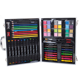 Imported 64-Piece Art Set with Crayons, Markers, Paints & Colouring Book | Creative Drawing & Painting Kit for Kids, Perfect For Gift (Item Code: 468)