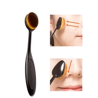 Imported Oval Makeup Brush, Foundation, Face Powder Blusher Brush | Contour Concealer Bending Cosmetic Brushes Tool (Item Code: 190)