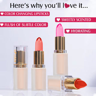 Adbeni Imported Lip Lock Color Change Gel Lipstick – pH-Activated | Moisturizing & Hydrating | Glossy Finish | Long-Lasting Natural Tint | Smudge-Proof & Lightweight | Non-Sticky Tinted Lip Balm