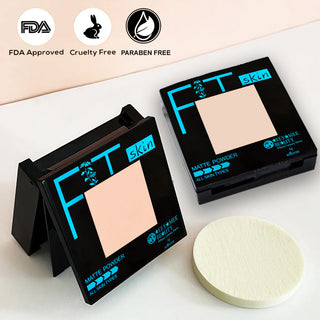 Imported Compact Powder with Light-Diffusing Particles for a Flawless, Long-Lasting, Oil-Control, Translucent Setting Powder for All Skin Tones, 12gm (Item Code: 173)