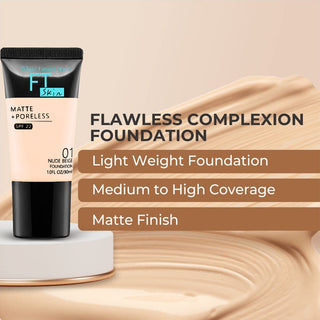 Adbeni Imported Seamless Glow Makeup Combo | Foundation & Compact Powder | Lightweight, Full Coverage & Long-Lasting Matte Finish