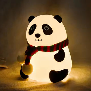 Adbeni Imported Rechargeable Silicone Cute Panda Night Light | Color Changeable LED Lamp for Kids, Festivals, Home Decor (Item Code: 480)